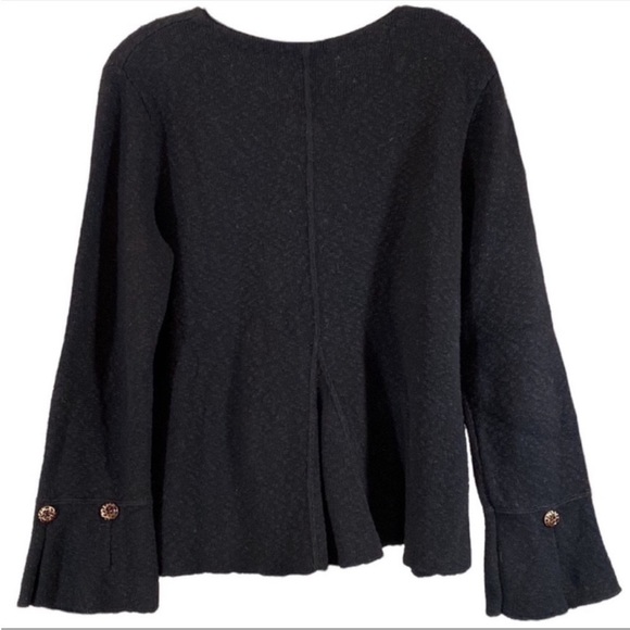 Willow Heavy Black Knit Cardigan - Picture 7 of 11